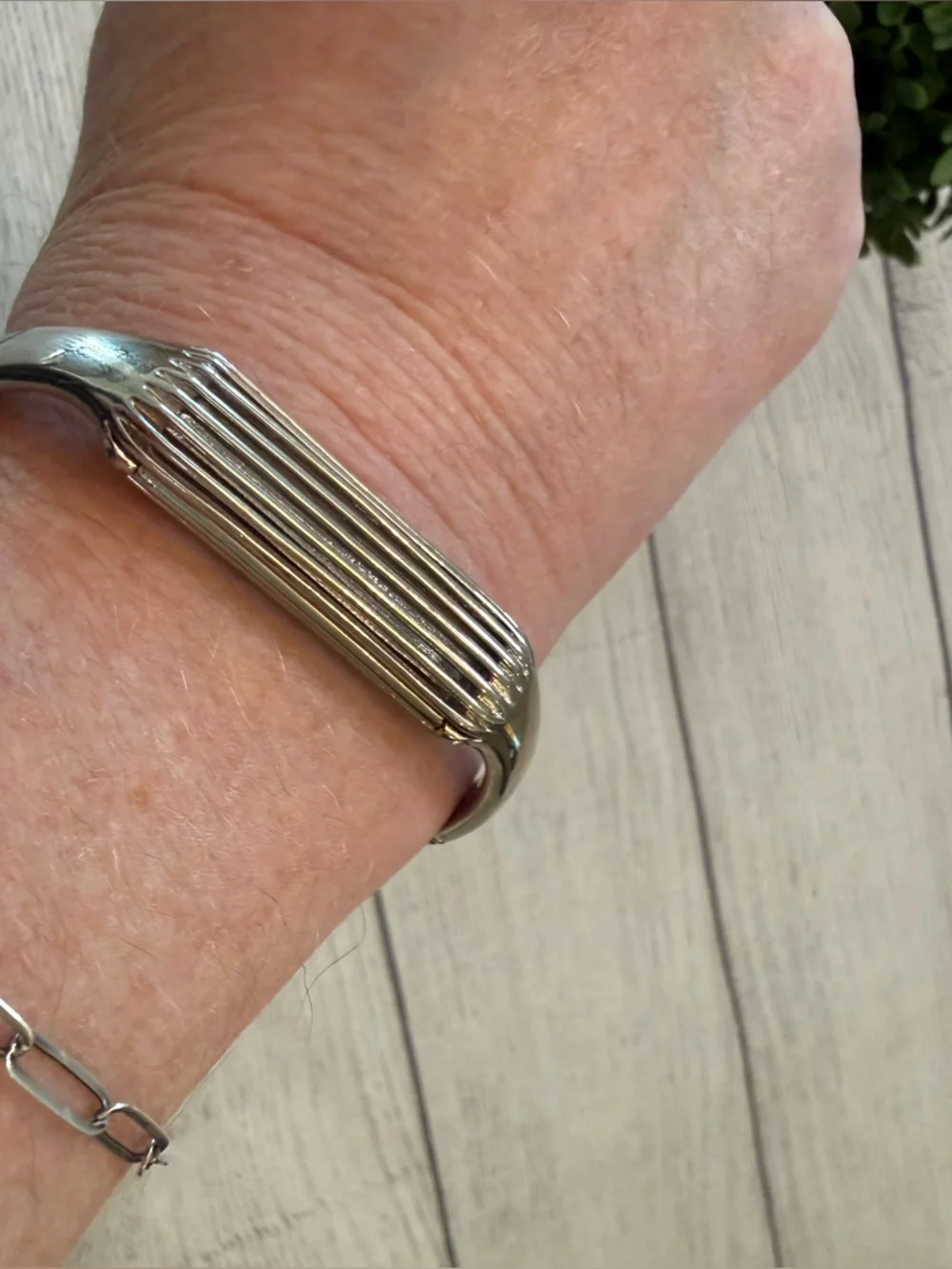 fitbit flex 2 teal replacement band and metal bangle for tracker